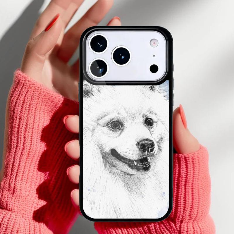 Japanese Spitz Dog Phone Case for iPhone 17 16 15 14 13 Pro Max Back Cover for 12 11 Pro Coque