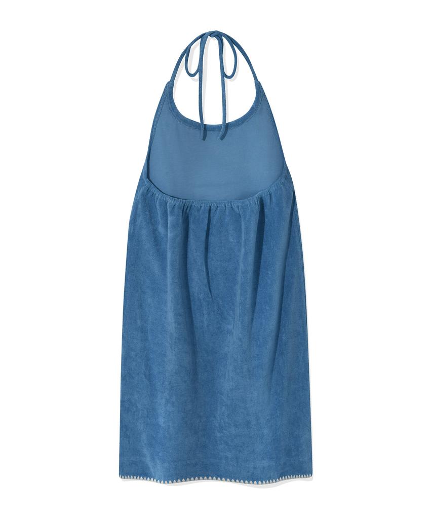 Covernat Woman [Covernat X Le Mango] Women'S Cover-Up Terry Dress Sky Blue