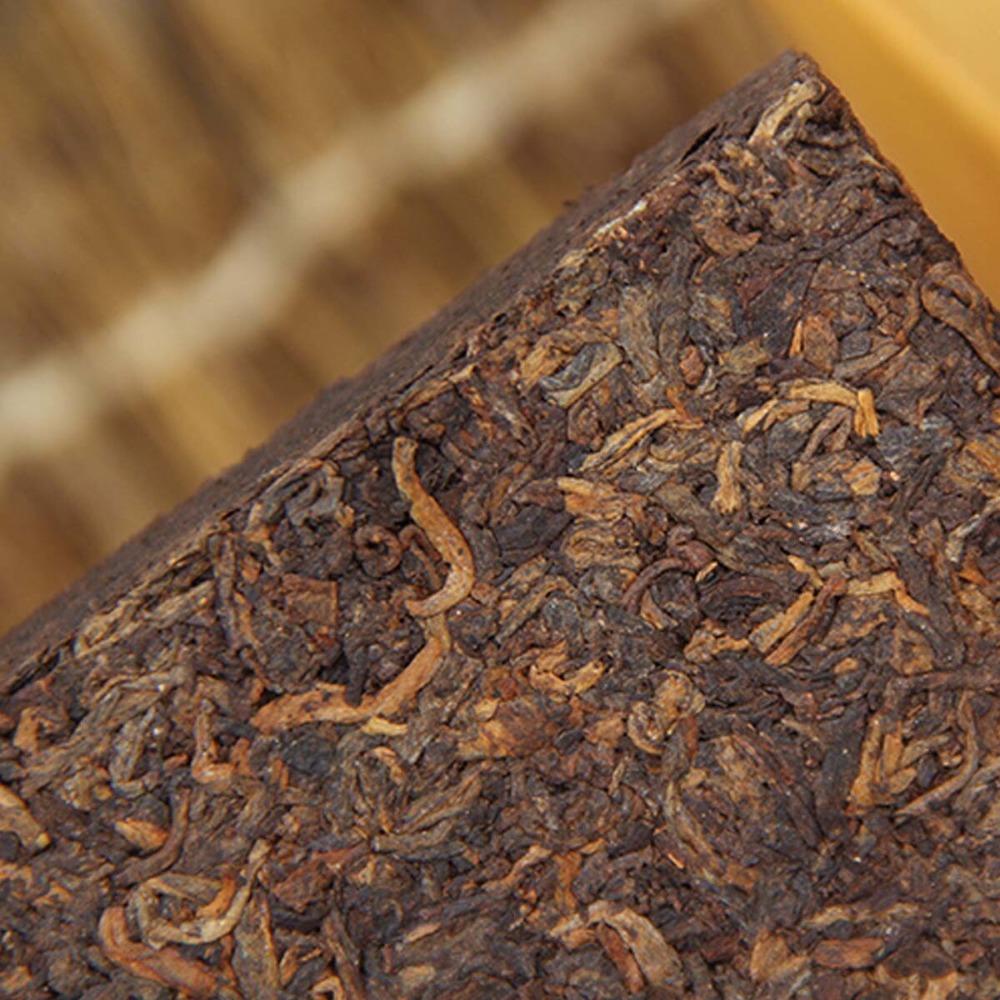 BOKU Golden Bud Ancient Tree Pu Erh Ripe Tea Brick Yunnan 250g
