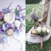 Purple Artificial Lavender Flowers Bouquet Fake Plant For Home Decor Garden Christmas Wedding Decoration Vase Accessories Indoor