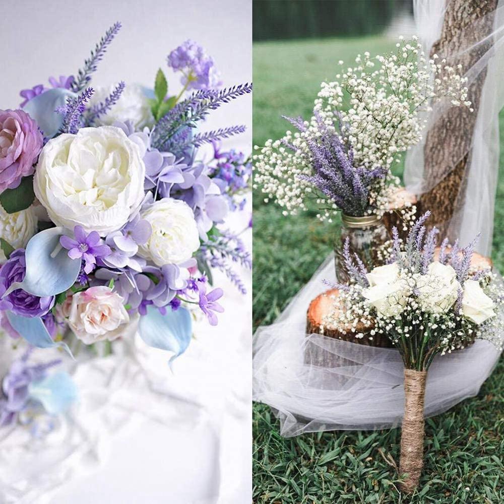 Purple Artificial Lavender Flowers Bouquet Fake Plant For Home Decor Garden Christmas Wedding Decoration Vase Accessories Indoor