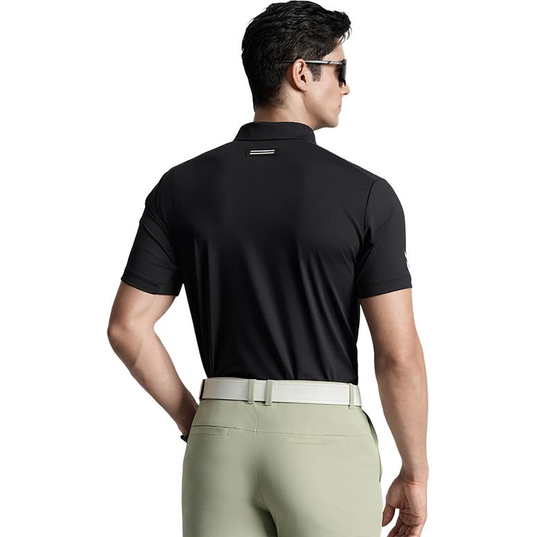 Fila Golf Series Sports Sun Protection Knitted Short Sleeve Polo Shirt Men Polo Shirts A11M535101F-BK