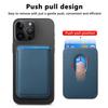 Official magnetic leather card bag, suitable for iPhone16 back sticker Magsafe magnetic card sleeve, plain leather Apple wallet.