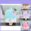 Adorable Korean Style Kids Backpack Lightweight Cartoon Ice Cream Eggshell Design