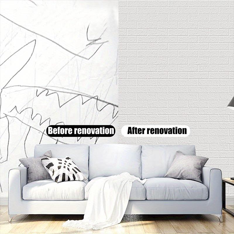 70X100cm Neutral Solid Color 3D Wall Sticker Self Adhesive Removable Wall Covering for Home Interior Decor