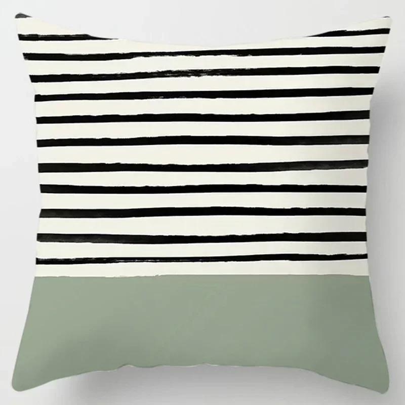 Home Office Decorative Pillow Bedroom Sofa Car Cushion Cover Abstract Line Pattern Series Throw Pillow