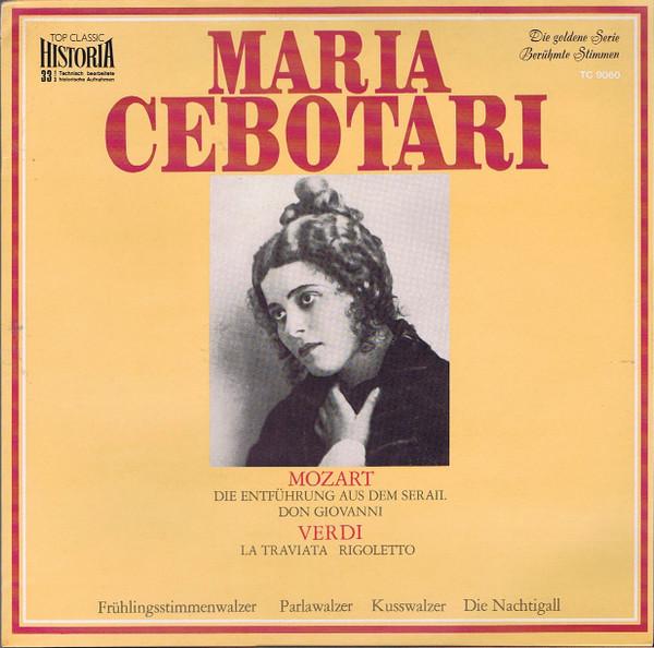 LP Record MARIA CEBOTARI  Maria Cebotari Singt Arien Und Lied TC9060 Top Classic His 1970 Germany Classical Used