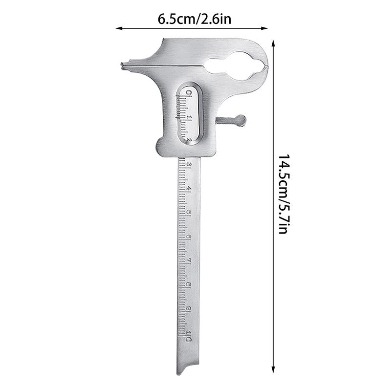 Rigla Calibru Dentar Cu Marcaje Digitale Pentru Măsurarea Dinților Oțel Inoxidabil Măsurare Stomatologie Instrumente Chirurgicale