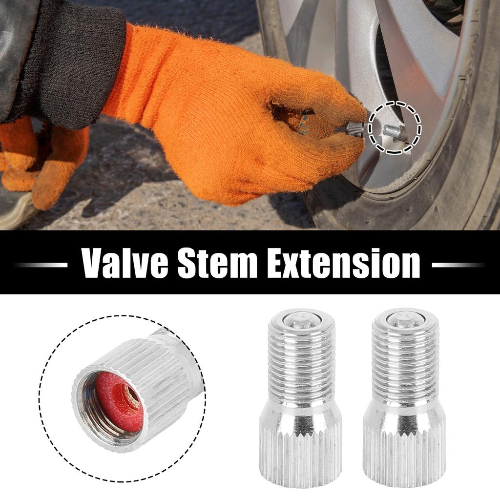 uxcell Ventilverlängerung Ventilverlängerer Schaftverlängerer Schaftverlängerungsverbinder für LKWs 2er-Pack 19mm