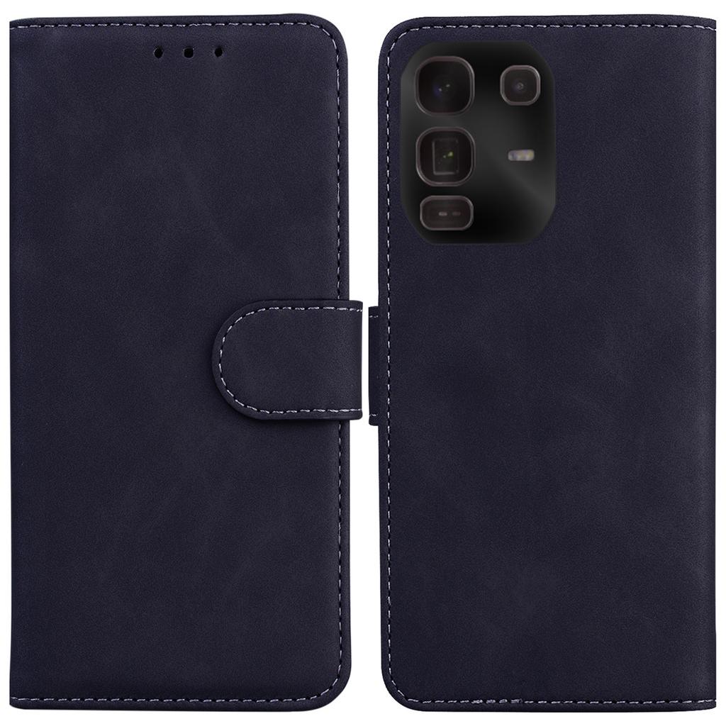 For Infinix Note 50 Pro+ 5G Case Solid Color Leather Wallet Phone Cover