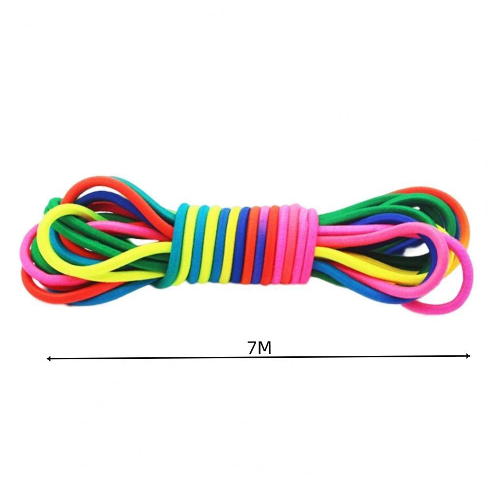 Rainbow Super Elastic Jump Rope Endurance Training Fun Sports Toys Indoor And Outdoor Home Set Adjustable Rubber Jump Rope Strap