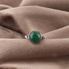 Green Onyx Gemstone Jewelry, 925 Sterling Silver Women's Ring. Handmade Attractive Silver Jewelry For Wedding Gift