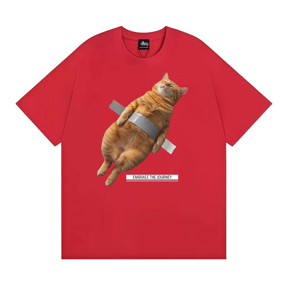 Duct Tape Orange Cat Unisex Lover Cat Gift Vintage 90s TShirt Unisex WOMEN Fashion Classic T Shirt Short Sleeve Comfort T Shirts S