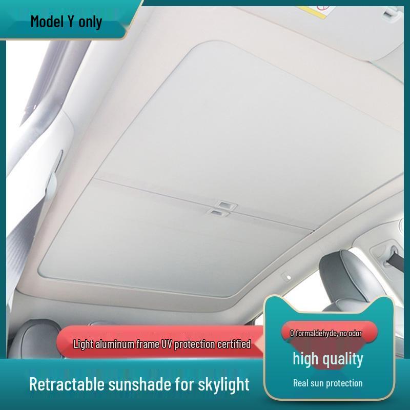 

Tesla YL Refresh Y Sunroof Retractable Sunshade - Heat Protection Canopy