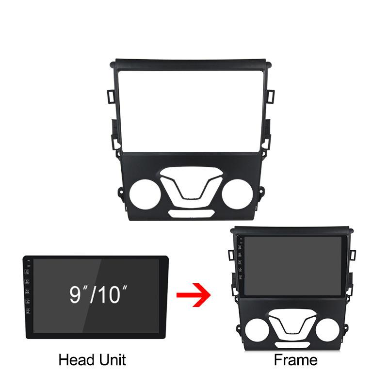 Auto-Radioblende mit Adapter und Decoder für Android-Radio, Armaturenbrett-Einbaupanel-Kit für Ford Mondeo Fusion 2013-2018