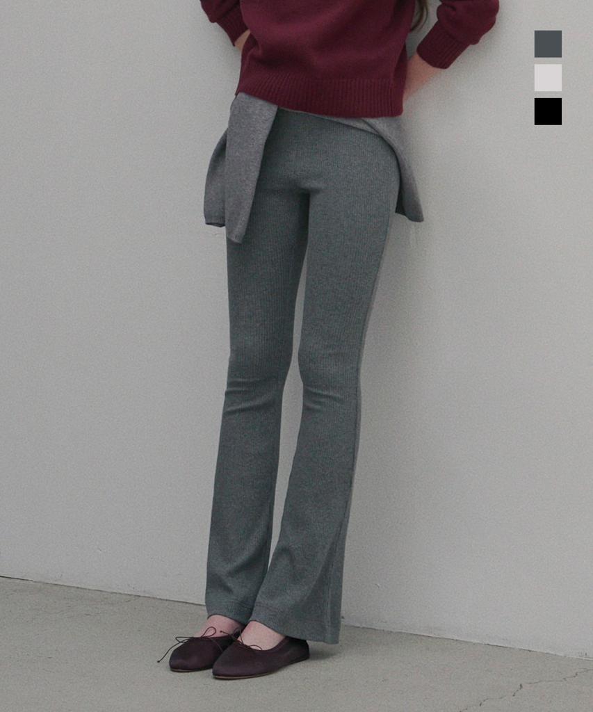 HANE Ribbed Classic Bootcut Leggings 3 Colors