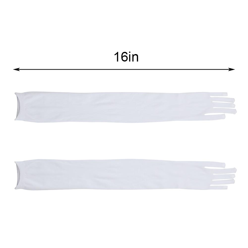 Protection Mesh Opera Prom Transparent Gloves Long Sheer Seamless Mitten Finger Pantyhose Gloves