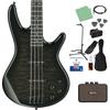 Gio Ibanez GSR280QA Bass Beginner 12 Piece Set [with Rechargeable Mini Amplifier] TMS Electric Ba...