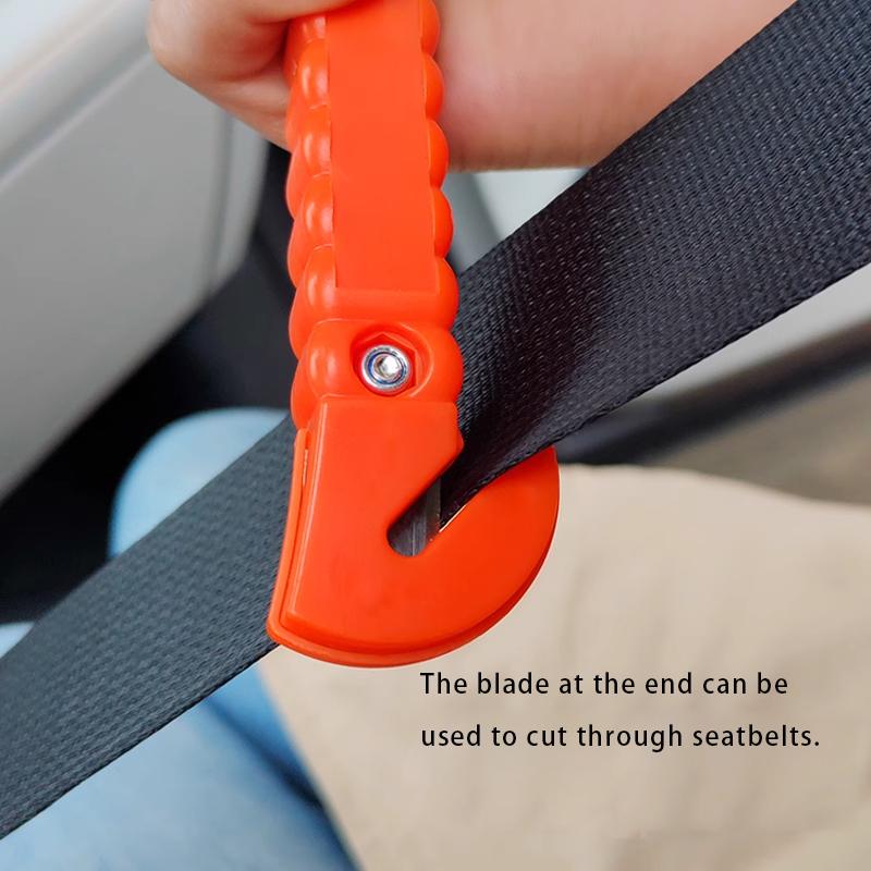1PCS Survival Safety Hammer Camping Driving Car Seat Belt Cutter Emergency Escape Hammer To Break Window Glass RED