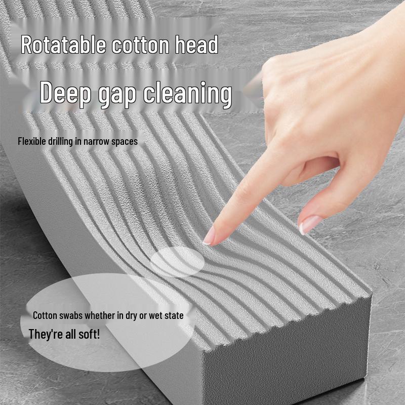 Compact Handheld Sponge Mop for Car, Desktop, and Bathroom - Absorbent & Wash-Free