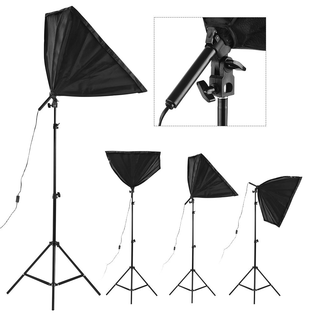 

Профессиональный куб для студийной фотосъемки, зонт, софтбокс, комплект освещения, включая софтбоксы 50*70см 150Вт UK Plug чёрный