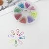 320Pcs Colorful Metal Knitting Pins Stitch Markers Pear Shape Safety Pins for Sewing Clothing DIY Craft With Storage Box