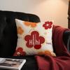 Double Happiness Red Throw Pillows - Festive Wedding Cushions for Living Room and Sofa Decoration