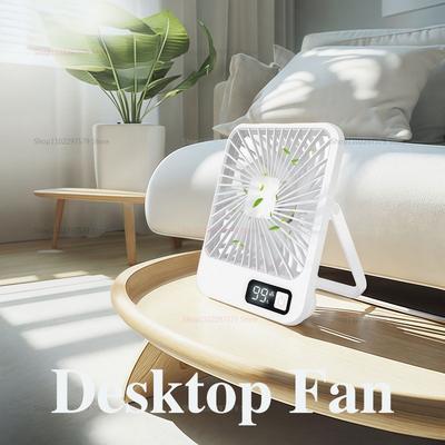 Fan Portable Usb Charging Fan 180 Adjustable Fan Silent 5 Speed Adjustment Ultra Quiet Suitable For Home Office Camping Fan