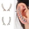 Leaf Earrings Crystals s (in Different Colors)