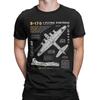 Herren T-Shirts B-17 Flying Fortress Humor Baumwoll-Tees Jagdflugzeug WW2 Kriegspilot Flugzeug Flugzeug T-Shirt Tops 4XL 5XL 6XL