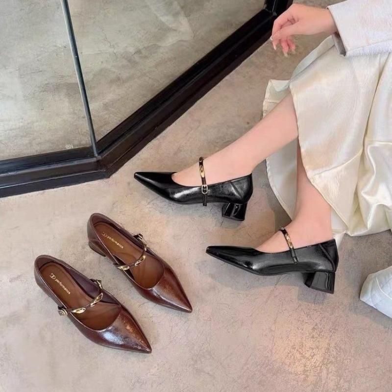 Spring/Summer New Style Fashionable Silver Pointed-toe High Heels Women's Elegant Bow Shallow Mouth Floating Single Shoe Dress