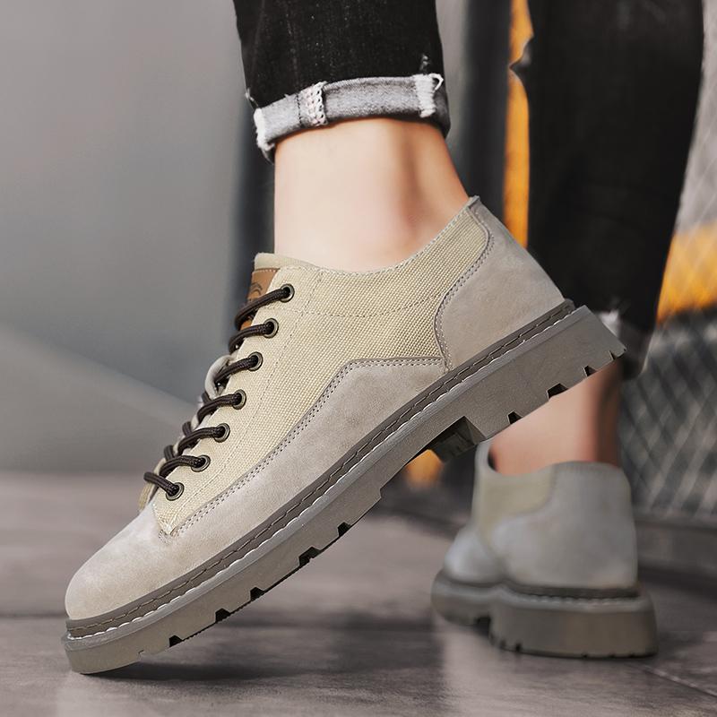 2024 Brand Thick Bottom Designer Ankle Boots Men Outdoor Comfortable Walking Boots High Top Classic  Men Casual Leather Shoes