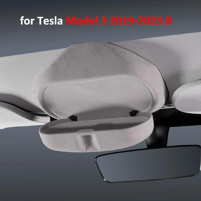 

Для Tesla Model 3 Highland 2024 Model Y 2023 Чехол для солнцезащитных очков Держатель для солнцезащитных очков Защитный багажник на крышу Аксессуары для интерьера