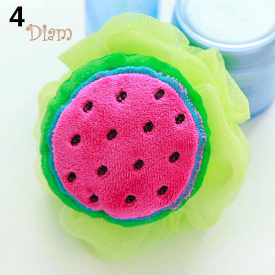 

daggyanas Hut Soft Fruit Shape Bath Puff Душевая губка Пена для тела Bubble Net Ball Скраб для тела Watermelon