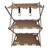 OEING Portable Folding Camping Storage Shelf