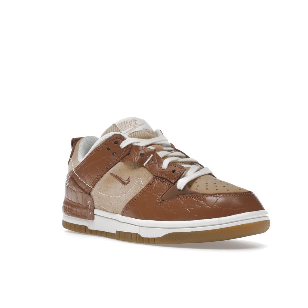 Nike Dunk Low Disrupt 2 Brown Crocodile Women Sneakers Mineral-Clay Sail White-Onyx DV1026-215