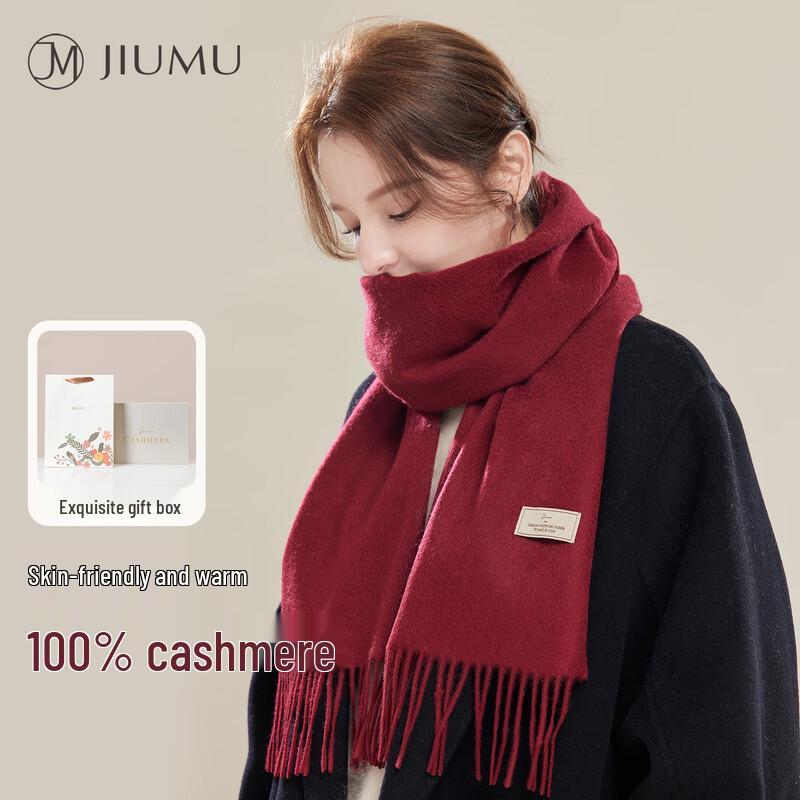 JIUMU 100% Cashmere Women's Winter Scarf & Shawl