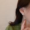 Simple and versatile retro pearl earrings Korean niche design sense small stud earrings sweet earrings women