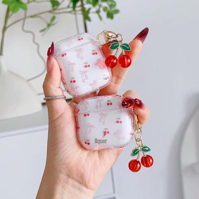 Cherry AirPods Pro 3 & 4 Protective Case - Wireless Bluetooth Earphone Shell