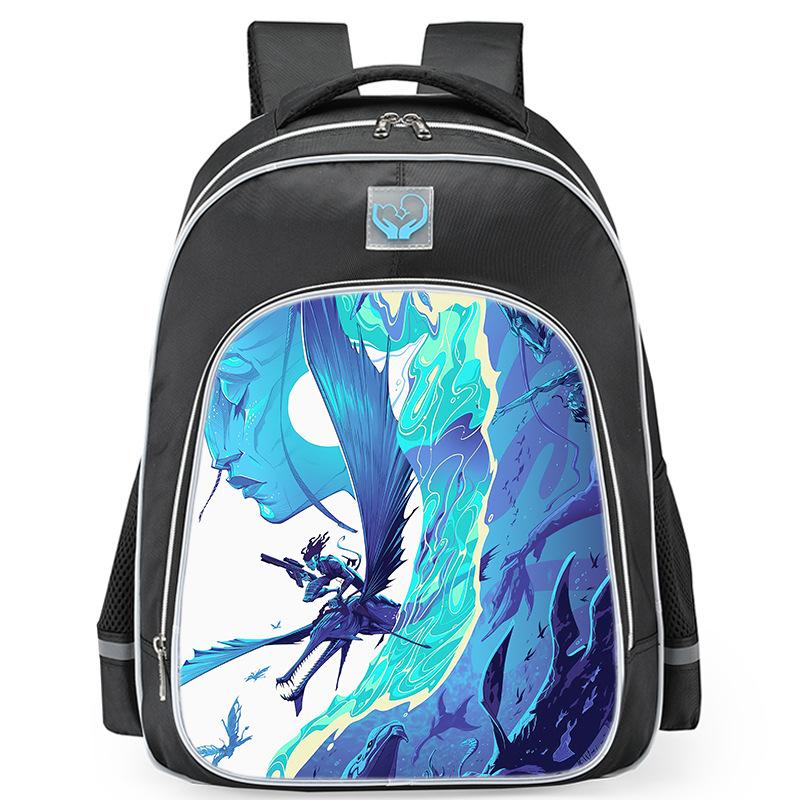Zaino Periferico Serie Avatar3 Striscia Riflettente Zaino Scolastico