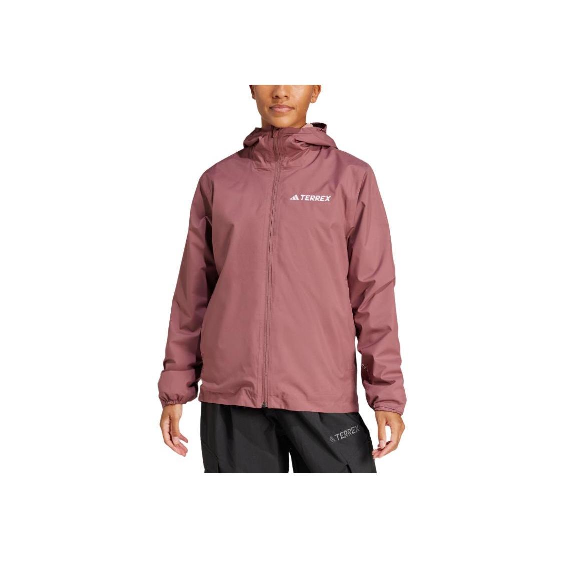 

Adidas Женская удобная мягкая куртка 3 в 1 с капюшоном Женские куртки Мягкий-Насыщенный-красный JY4793 S