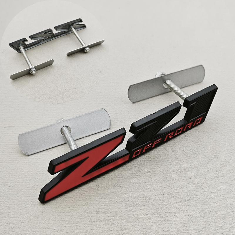 3D Metal Logo Z71 Emblem Car Front Grille Badge Trunk Sticker For Chevrolet Tahoe Colorado Cheyenne Chevy Silverado Accessories