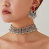 European and American New Fashion Accessories, Bohemian Ethnic Style Neck Chain Earrings, Retro Temperament Necklace Set