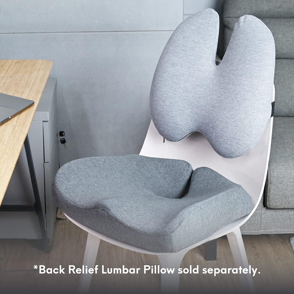 Ergonomic Memory Foam Lumbar Support Cushion for Long-Term Sitting and Posture Improvement
