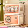 Ventilated Cat Shelter Double Layer Cat Sleep House Semi Enclosed Cat Bed  for Small Cat Dog