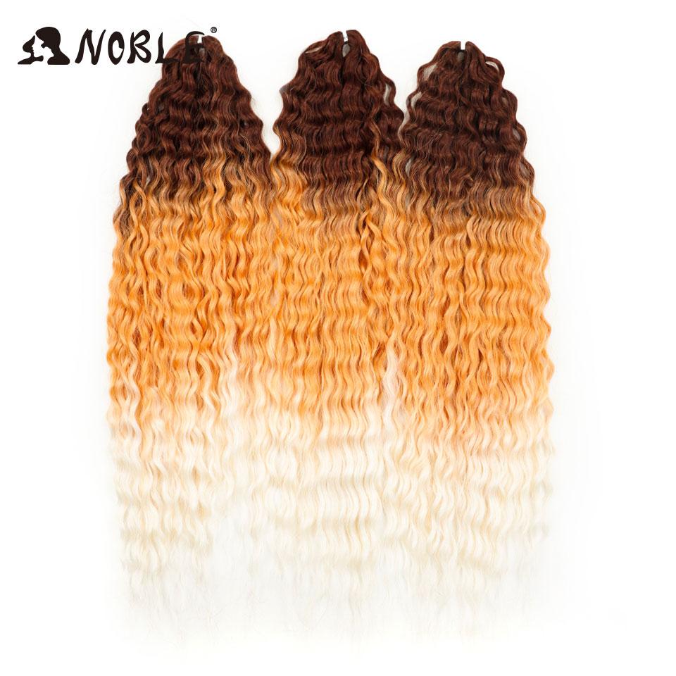 Edles Häkelhaar Locken Haar Wasserwelle 24 Zoll 300g Ombre Blond Twist Häkelhaar Zopf Haar Deep Wave Flecht Haarverlängerung