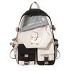 Goose Personalized Printing Korean Version Of Student Schoolbag Campus Color Matching Versatile Casual Backpack Trend