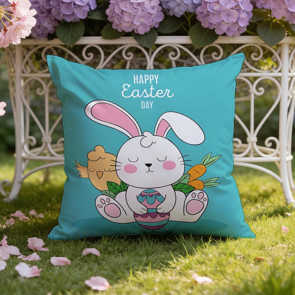Holiday Easter Cushion Cover Home & Car Dual-Scene Pillow Cover: Reversible For Premium Comfort