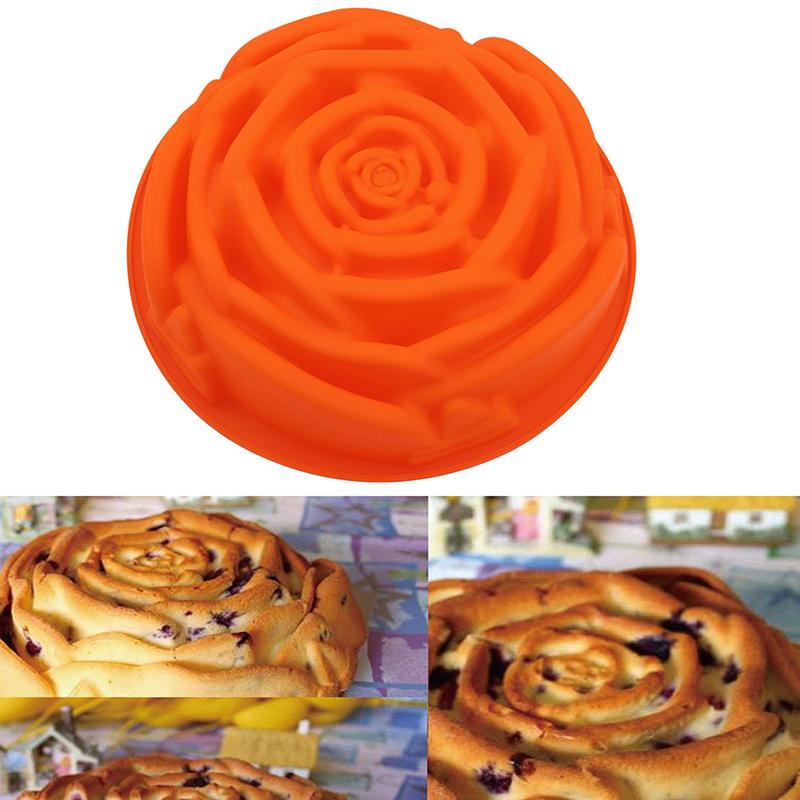 Růže Slunečnice Květ Silikonová Forma DIY Narozeninový Dort Pečicí Forma Silikonová Forma Na Výročí Cheesecake Chléb Forma na Bochník