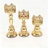 European Retro Hollow Crown Wrought Iron Candlestick Set - Wedding Decoration